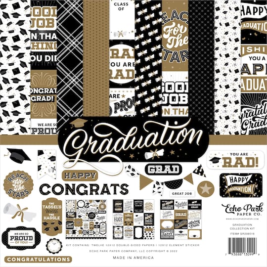 Echo Park Graduation Collection Kit, 12&#x22; x 12&#x22;